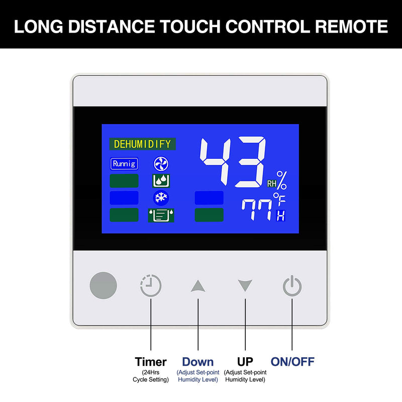 Moiswell Crawl Space Dehumidifier Remote Controller
